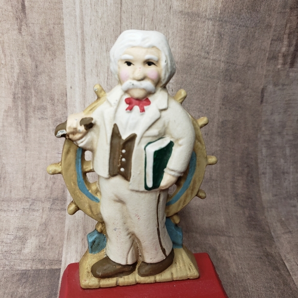 Midwest Cast Iron Christmas Stocking Holder Nautical Steamboating Helmsmam - Picture 10 of 12